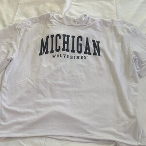 Fanatics White Michigan Wolverines Short Sleeve Tee